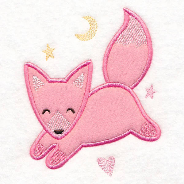 Fluffy Animal Friends - Fox (Applique) - Image 3