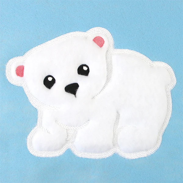 Fluffy Polar Bear (Applique) - Image 10