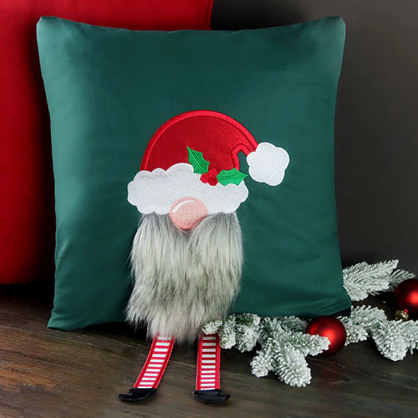 Fluffy Santa Gnome (Applique) - Image 2