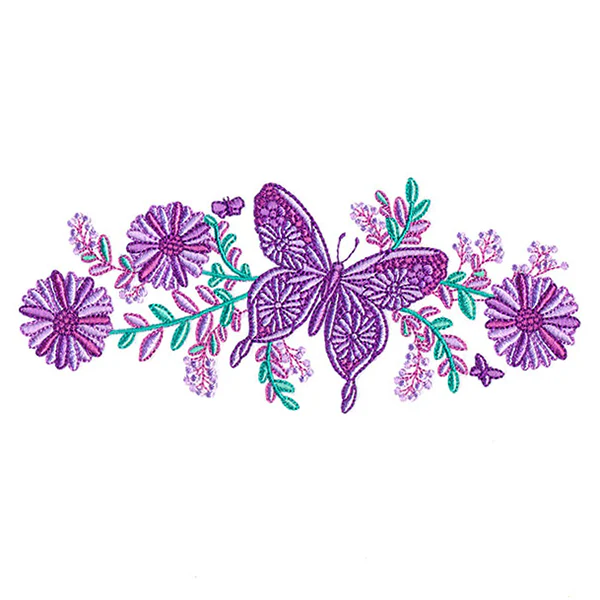 Flutter and Flowers Border - Image 7