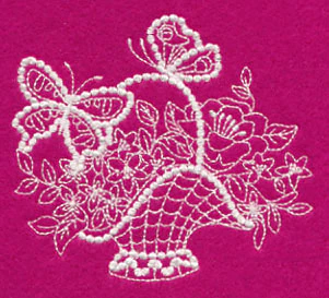 Flutterby Flourish Basket 1 (Candlewicking) - Image 5