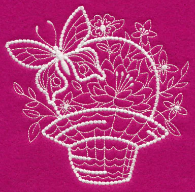 Flutterby Flourish Basket 2 (Candlewicking) - Image 4