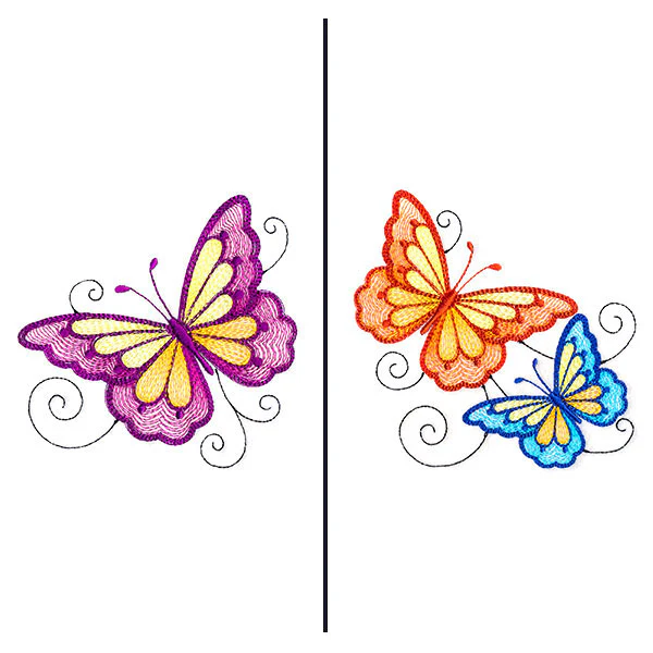 Fluttering Butterflies Mask Motif - Image 7