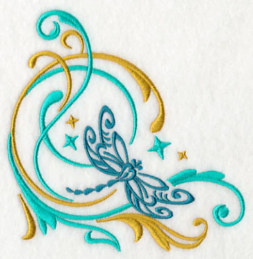 Fluttering Filigree Dragonfly Corner - Image 2