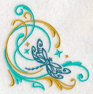 Fluttering Filigree Dragonfly Corner - Image 3