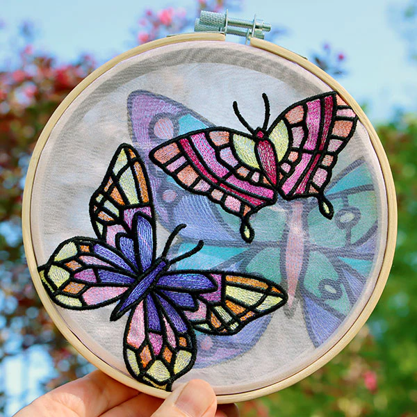 Fluttering Gems Stained Glass Butterfly 2 - Image 2
