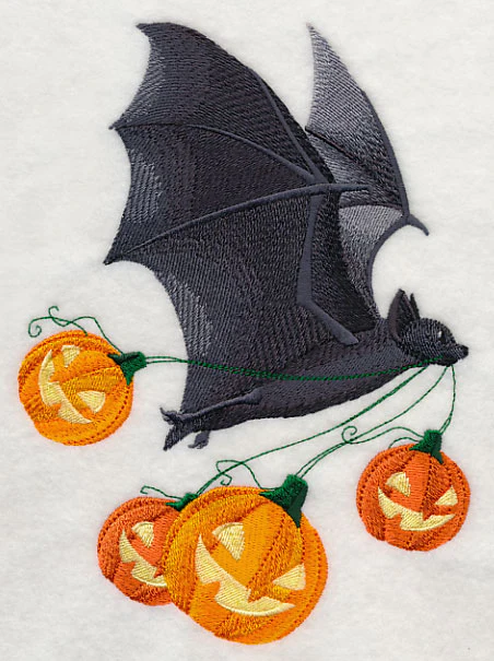 Flying Bat with Jack-o-Lanterns - Image 3