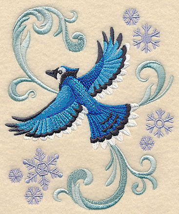 Flying Blue Jay Flourish - Image 3