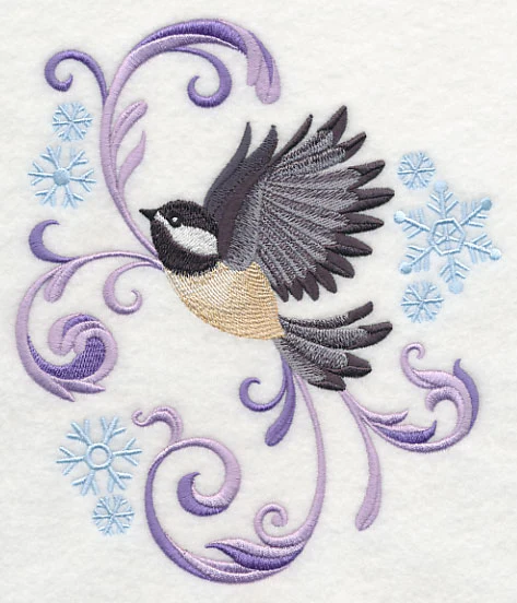 Flying Chickadee Flourish - Image 4