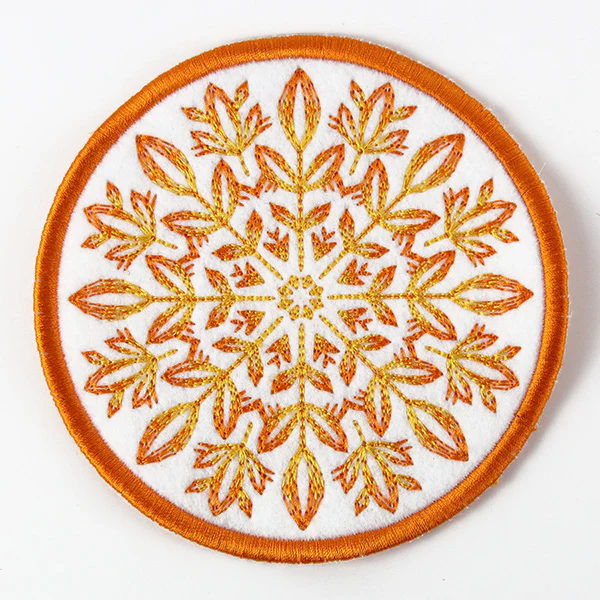 Folk Botanicals Coaster 3 (In-the-Hoop) - Image 10