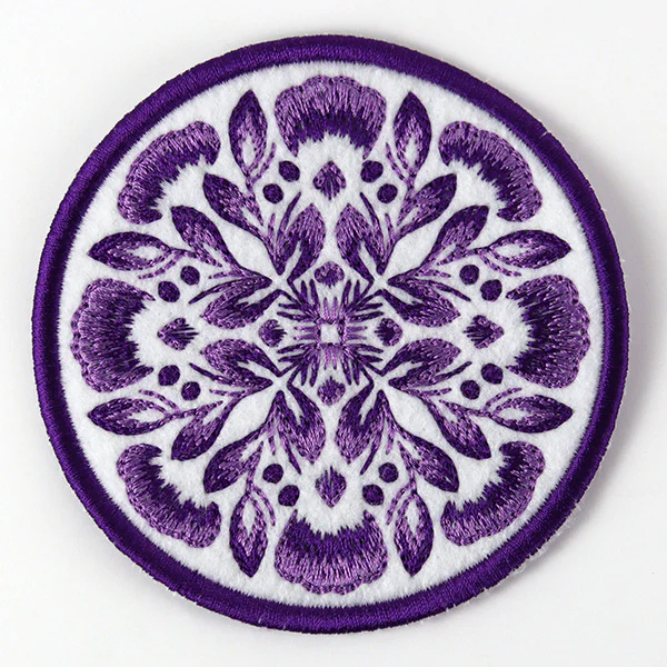 Folk Botanicals Coaster 4 (In-the-Hoop) - Image 5