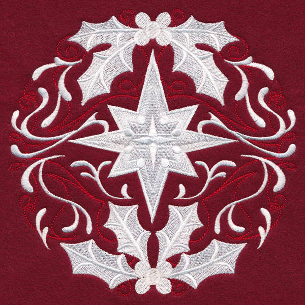 Folk Christmas Star Circle - Image 2