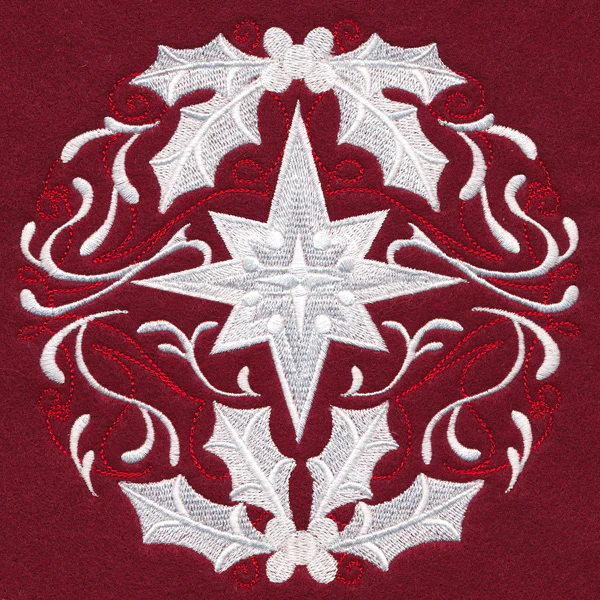 Folk Christmas Star Circle - Image 3