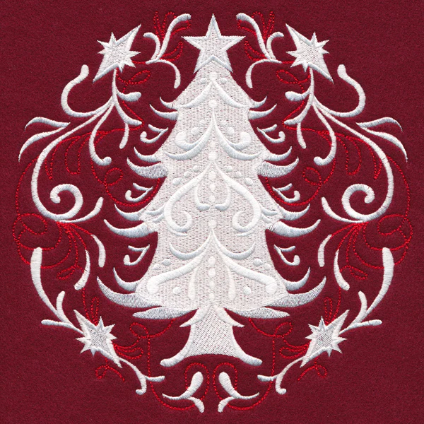 Folk Christmas Tree Circle - Image 6