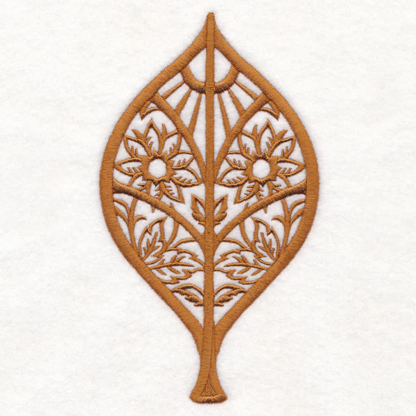 Folk Cut Elm Leaf - Image 2