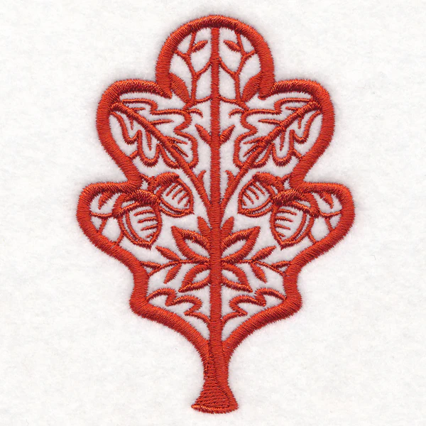 Folk Cut Oak Leaf - Image 3