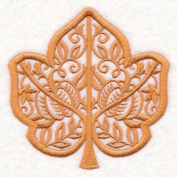 Folk Cut Pumpkin Leaf - Image 3