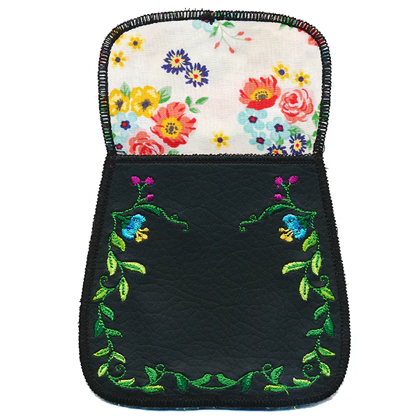 Folk Flowers Leather Purse (In-the-Hoop) - Image 6
