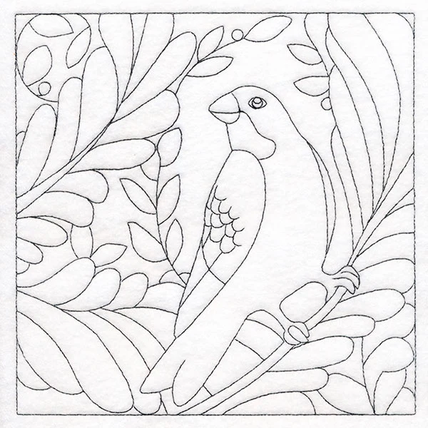 For the Birds Quilting - Grosbeak (Double Run)