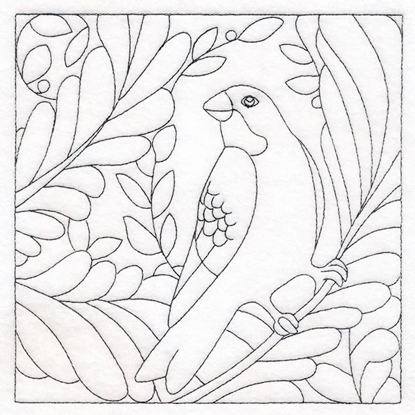For the Birds Quilting - Grosbeak (Double Run) - Image 2