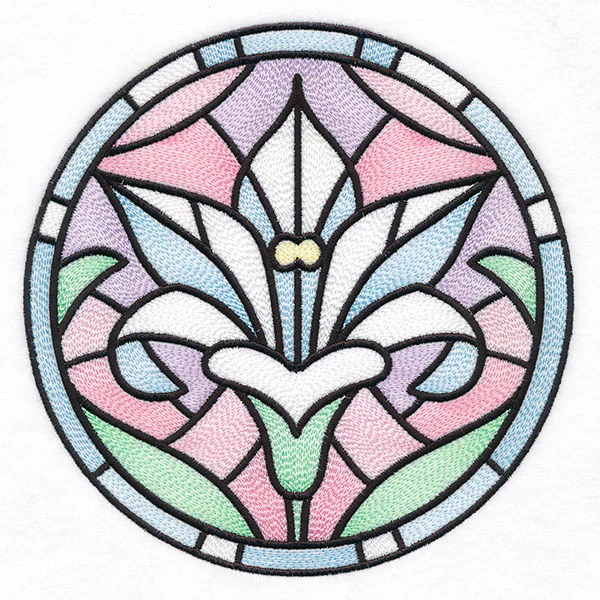 For the Love of Easter Stained Glass Circle - Lilies - Image 4