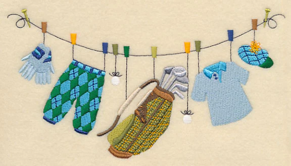 Fore! Golf Clothesline - His - Image 2