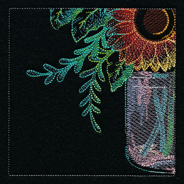 Four Panel Sunflower Bouquet - Bottom Left - Image 16
