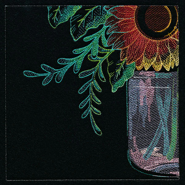 Four Panel Sunflower Bouquet - Bottom Left - Image 21