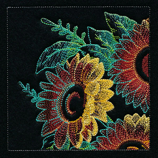 Four Panel Sunflower Bouquet - Top Left - Image 16