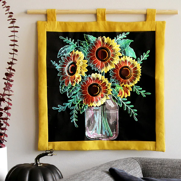 Four Panel Sunflower Bouquet - Top Left - Image 17