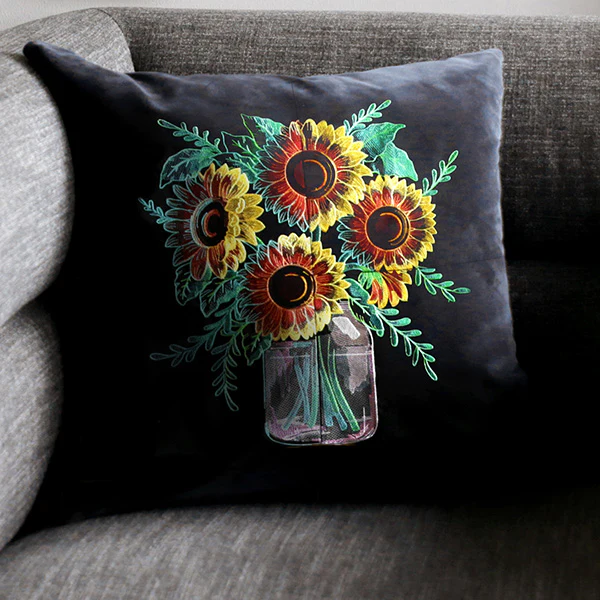 Four Panel Sunflower Bouquet - Top Left - Image 18