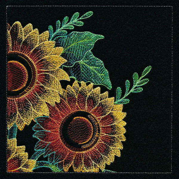 Four Panel Sunflower Bouquet - Top Right - Image 11