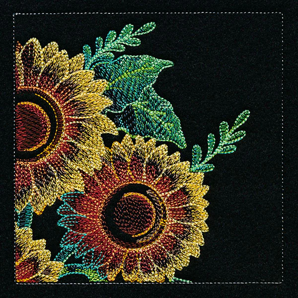 Four Panel Sunflower Bouquet - Top Right - Image 31