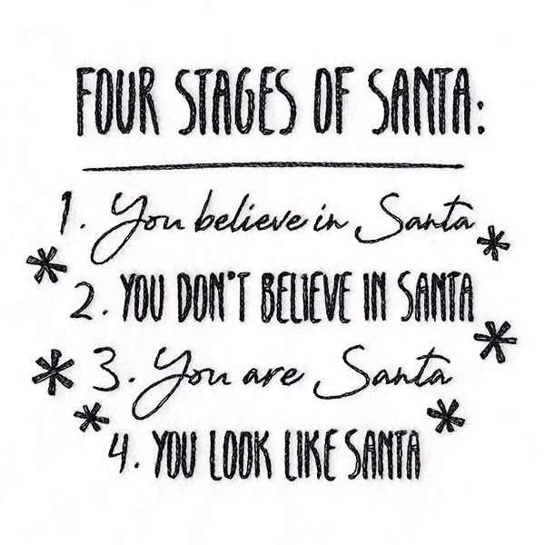 Four Stages of Santa at Christmas - Image 3