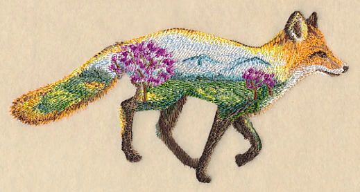 Fox and Landscape in Watercolor - Image 4