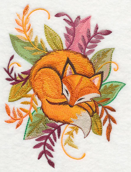 Fox and Leaves in Watercolor - Image 4