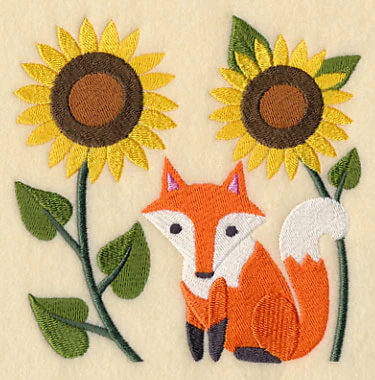 Fox in Sunflowers - Image 4