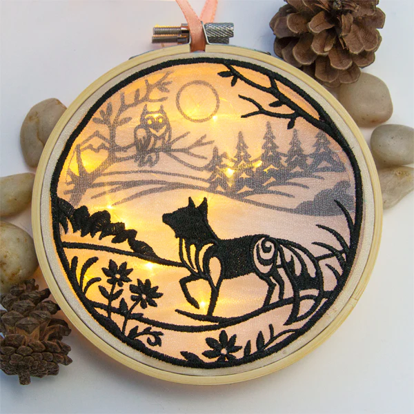 Fox Shadowbox (Organza)