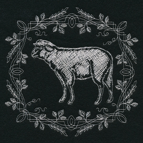 Framed Chalkboard Lamb - Image 2