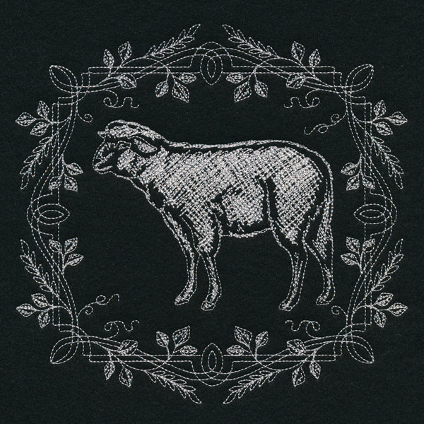 Framed Chalkboard Lamb - Image 4