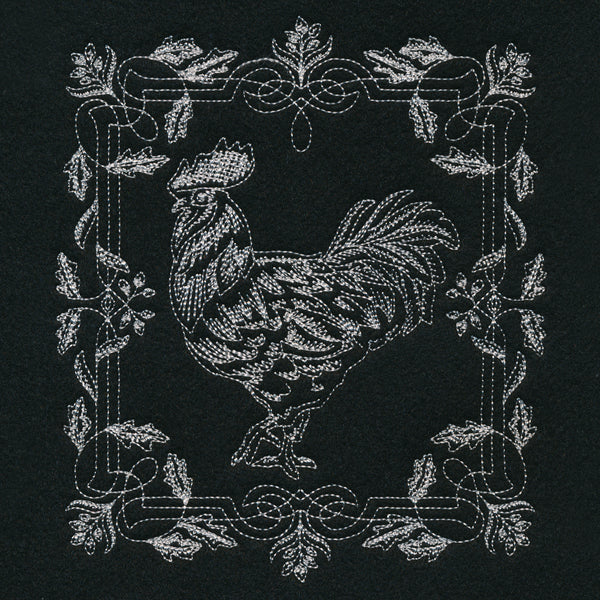 Framed Chalkboard Rooster - Image 2