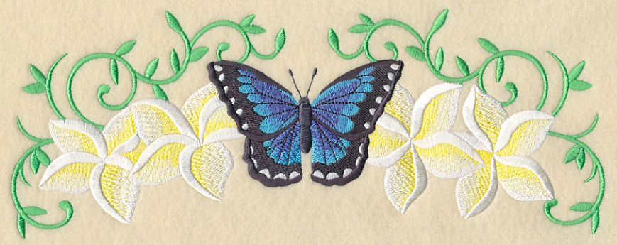 Frangipani and Butterfly Border - Image 6