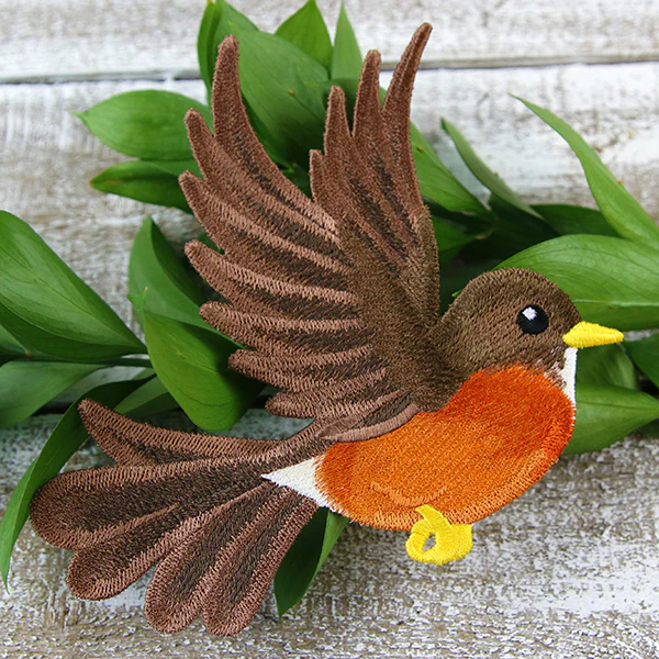 Free-Flying American Robin (In-the-Hoop) - Image 7