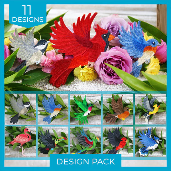 Free-Flying Birds (In-the-Hoop) Design Pack - Image 3