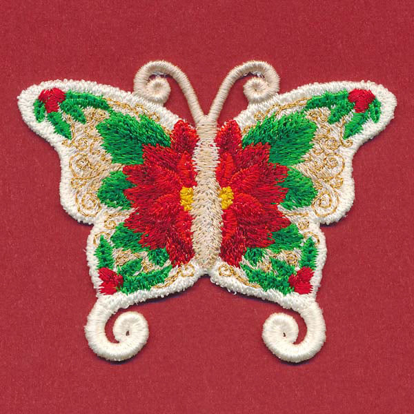 Free-Flying Christmas Butterfly (In-the-Hoop) - Image 6