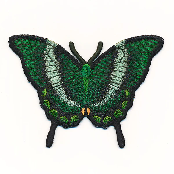 Free-Flying Emerald Swallowtail Butterfly (In-the-Hoop) - Image 6