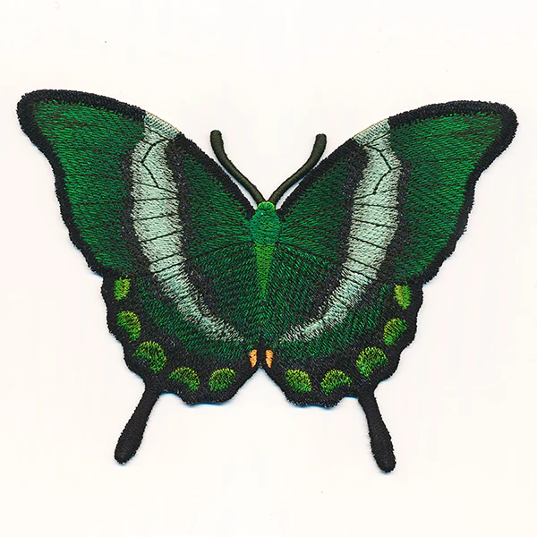 Free-Flying Emerald Swallowtail Butterfly (In-the-Hoop) - Image 8