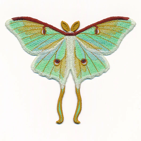 Free-Flying Luna Moth (In-the-Hoop) - Image 8