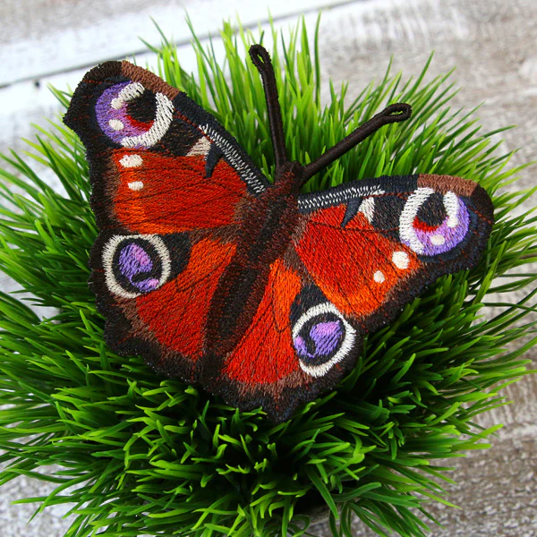 Free-Flying Peacock Butterfly (In-the-Hoop) - Image 3