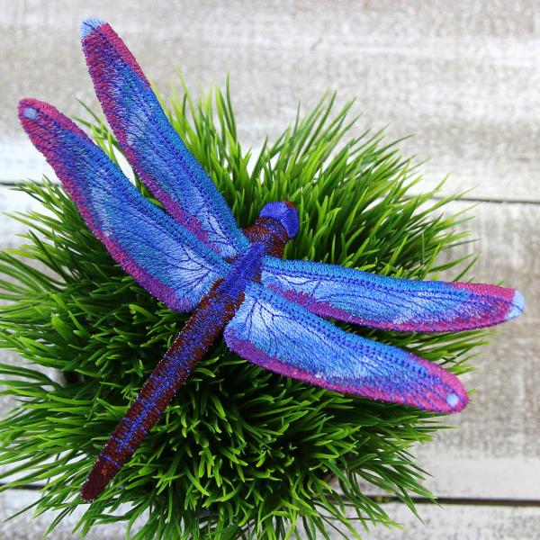 Free-Flying Rainforest Bluewing (In-the-Hoop) - Image 7